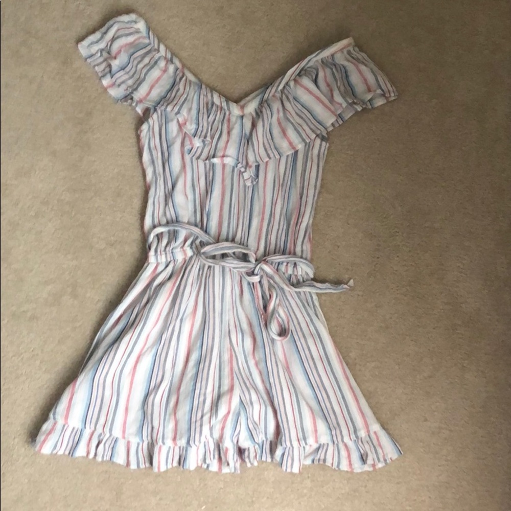 red white and blue romper